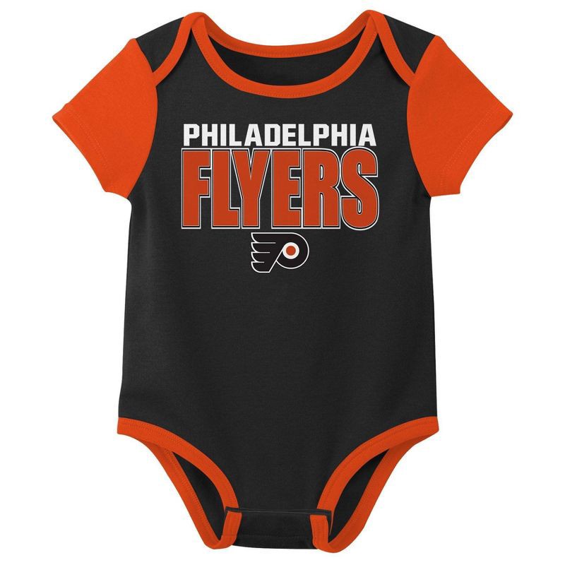 slide 2 of 4, NHL Philadelphia Flyers Infant Boys' 3pk Bodysuit - 18M, 3 ct