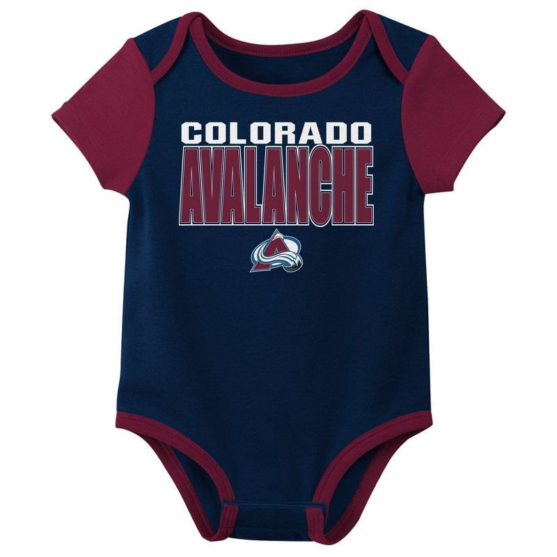 slide 2 of 4, NHL Colorado Avalanche Infant Boys' 3pk Bodysuit - 18M, 3 ct