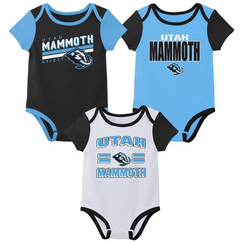 slide 1 of 4, NHL Utah Hockey Club Infant Boys' 3pk Bodysuit - 18M, 3 ct