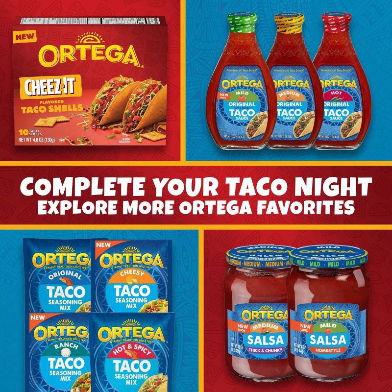 slide 9 of 9, Ortega Cheez-It Flavored Taco Shells - 4.6oz, 4.6 oz