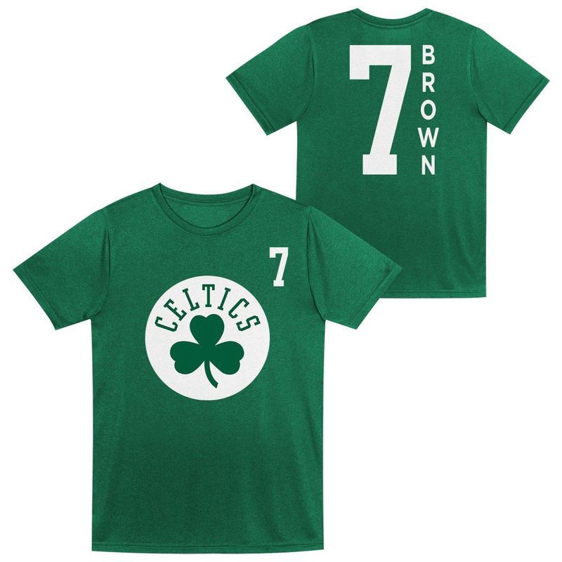 slide 1 of 3, NBA Boston Celtics Kids' Jaylen Brown Performance T-Shirt - S, 1 ct