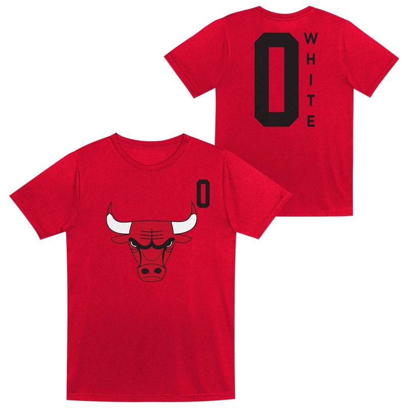 slide 1 of 3, NBA Chicago Bulls Kids' Coby White Performance T-Shirt - XL, 1 ct