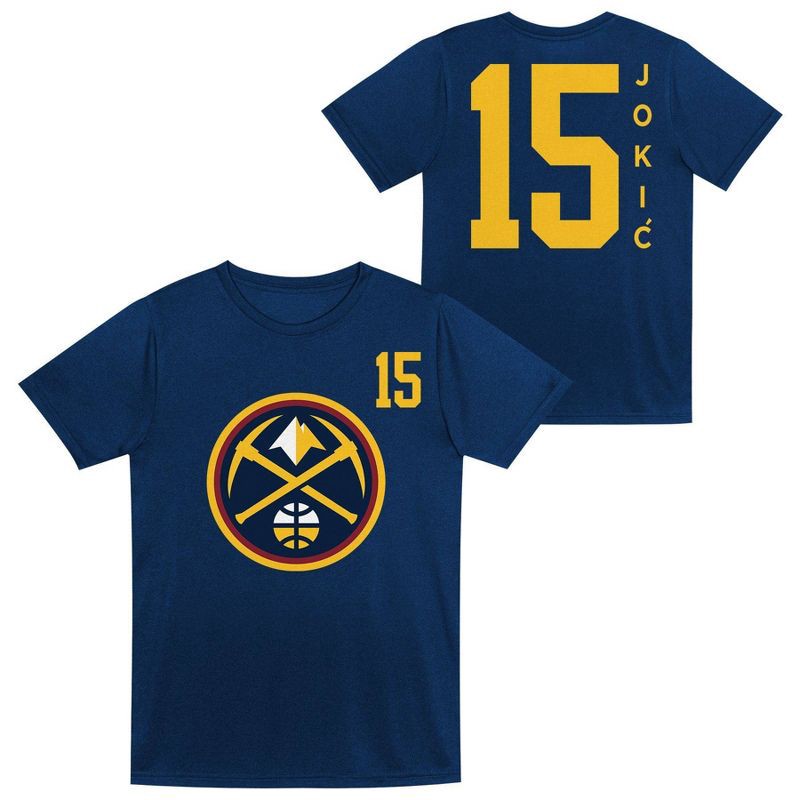 slide 1 of 3, NBA Denver Nuggets Kids' Nikola Jokić Performance T-Shirt - M, 1 ct