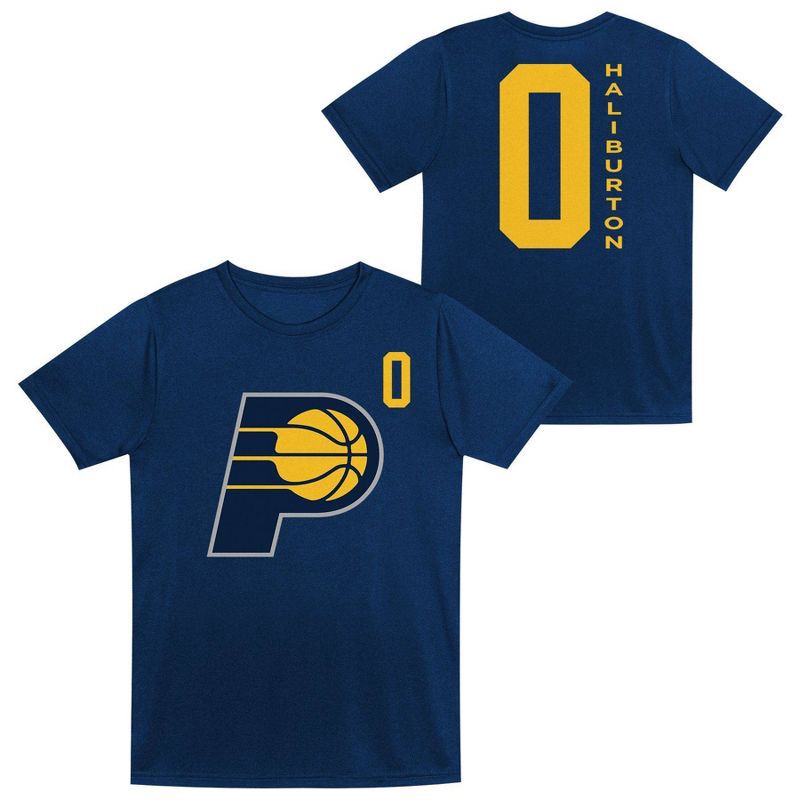 slide 1 of 3, NBA Indiana Pacers Kids' Tyrese Haliburton Performance T-Shirt - S, 1 ct