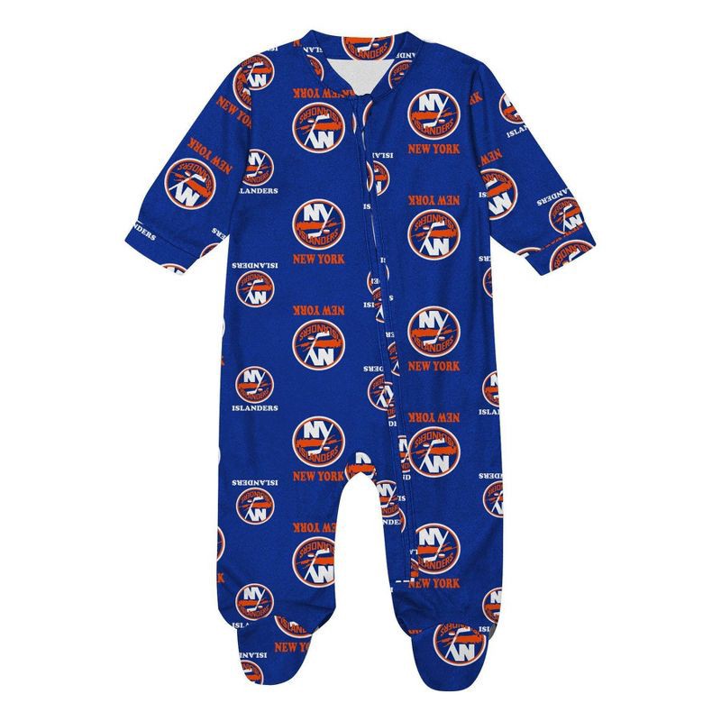 slide 2 of 3, NHL New York Islanders Infant Boys' Sleeper Bodysuit - 3-6M, 1 ct