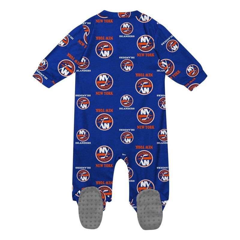 slide 3 of 3, NHL New York Islanders Infant Boys' Sleeper Bodysuit - 3-6M, 1 ct
