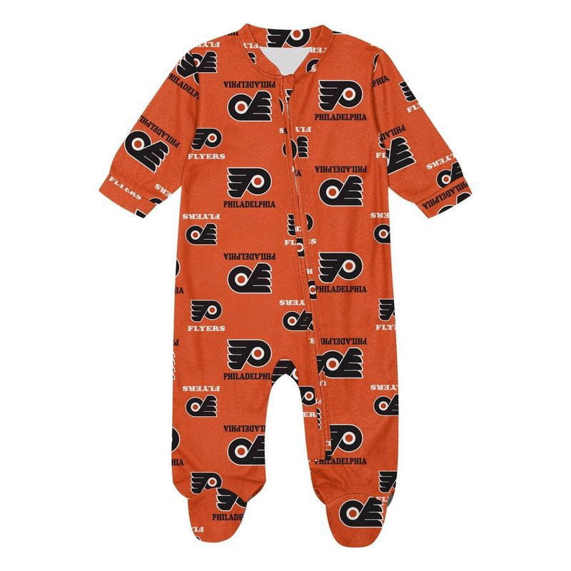 slide 2 of 3, NHL Philadelphia Flyers Infant Boys' Sleeper Bodysuit - 12M, 1 ct