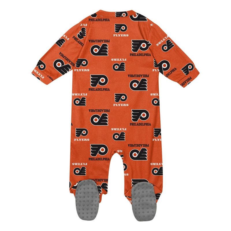 slide 3 of 3, NHL Philadelphia Flyers Infant Boys' Sleeper Bodysuit - 12M, 1 ct