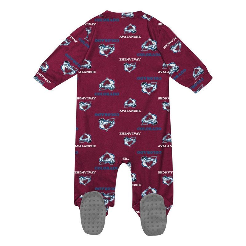 slide 3 of 3, NHL Colorado Avalanche Infant Boys' Sleeper Bodysuit - 6-9M, 1 ct