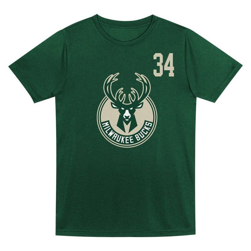 slide 2 of 3, NBA Milwaukee Bucks Kids' Giannis Antetokounmpo Performance T-Shirt - M, 1 ct
