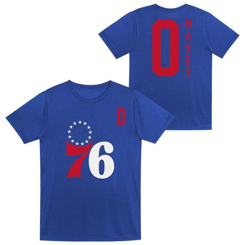 slide 1 of 3, NBA Philadelphia 76ers Kids' Tyrese Maxey Performance T-Shirt - L, 1 ct