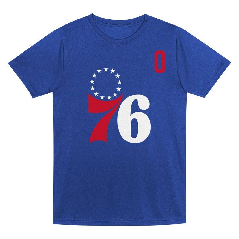 slide 2 of 3, NBA Philadelphia 76ers Kids' Tyrese Maxey Performance T-Shirt - XL, 1 ct