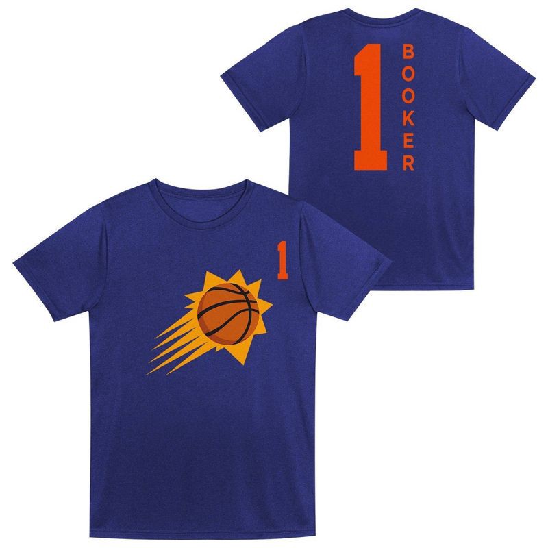 slide 1 of 3, NBA Phoenix Suns Kids' Devin Booker Performance T-Shirt - L, 1 ct