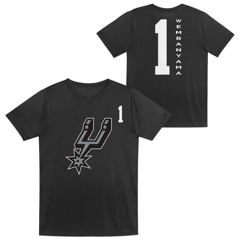 slide 1 of 3, NBA San Antonio Spurs Kids' Victor Wembanyama Performance T-Shirt - S, 1 ct