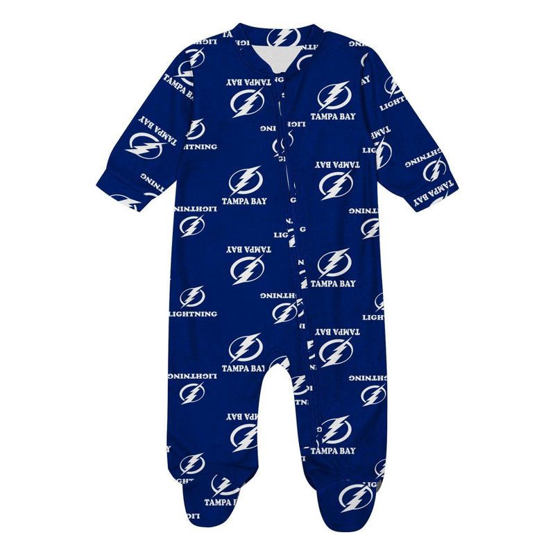 slide 2 of 3, NHL Tampa Bay Lightning Infant Boys' Sleeper Bodysuit - 3-6M, 1 ct