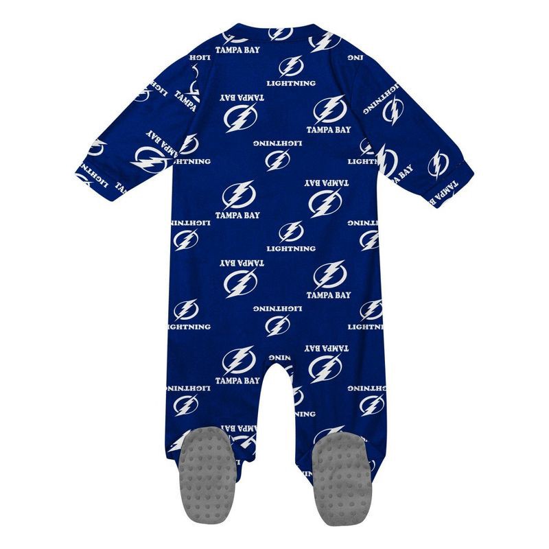 slide 3 of 3, NHL Tampa Bay Lightning Infant Boys' Sleeper Bodysuit - 3-6M, 1 ct