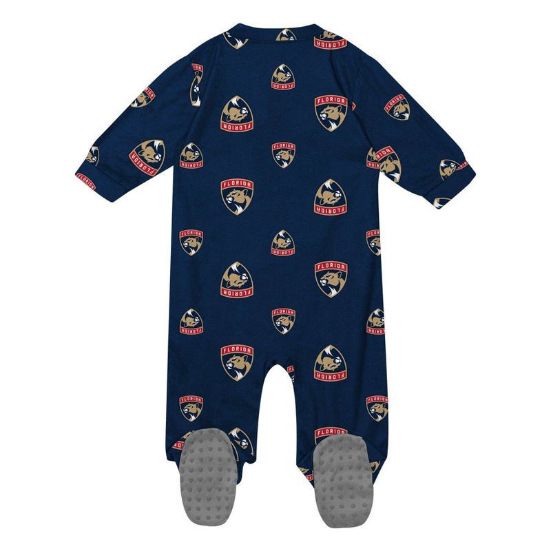 slide 3 of 3, NHL Florida Panthers Infant Boys' Sleeper Bodysuit - 3-6M, 1 ct