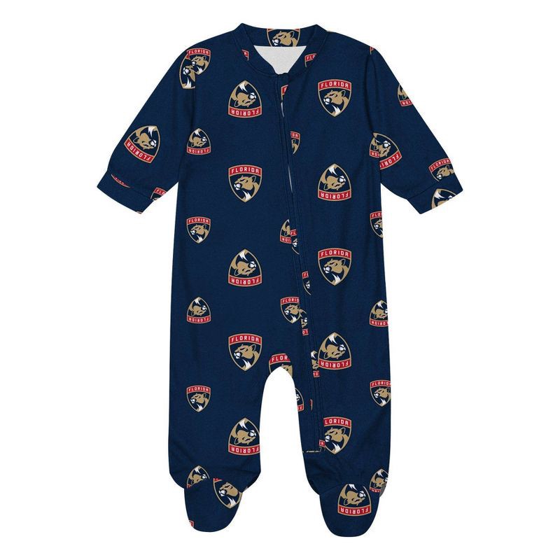 slide 2 of 3, NHL Florida Panthers Infant Boys' Sleeper Bodysuit - 12M, 1 ct