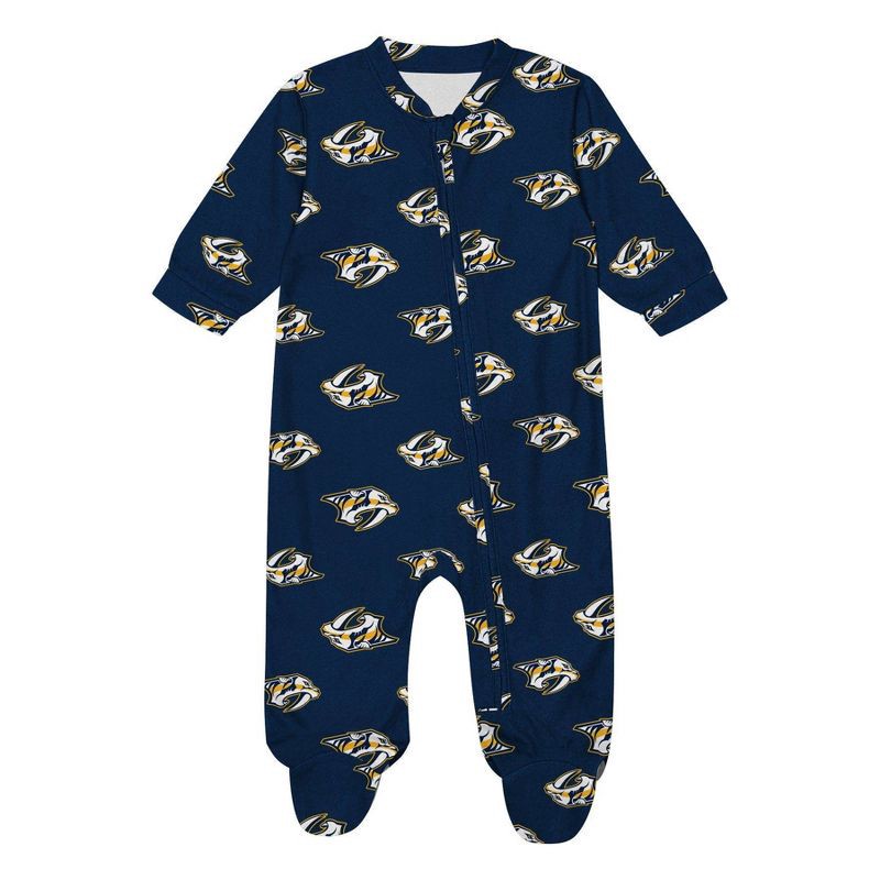 slide 2 of 3, NHL Nashville Predators Infant Boys' Sleeper Bodysuit - 6-9M, 1 ct