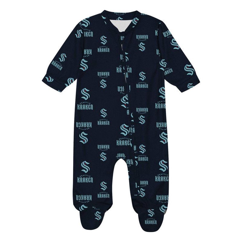 slide 2 of 3, NHL Seattle Kraken Infant Boys' Sleeper Bodysuit - 18M, 1 ct