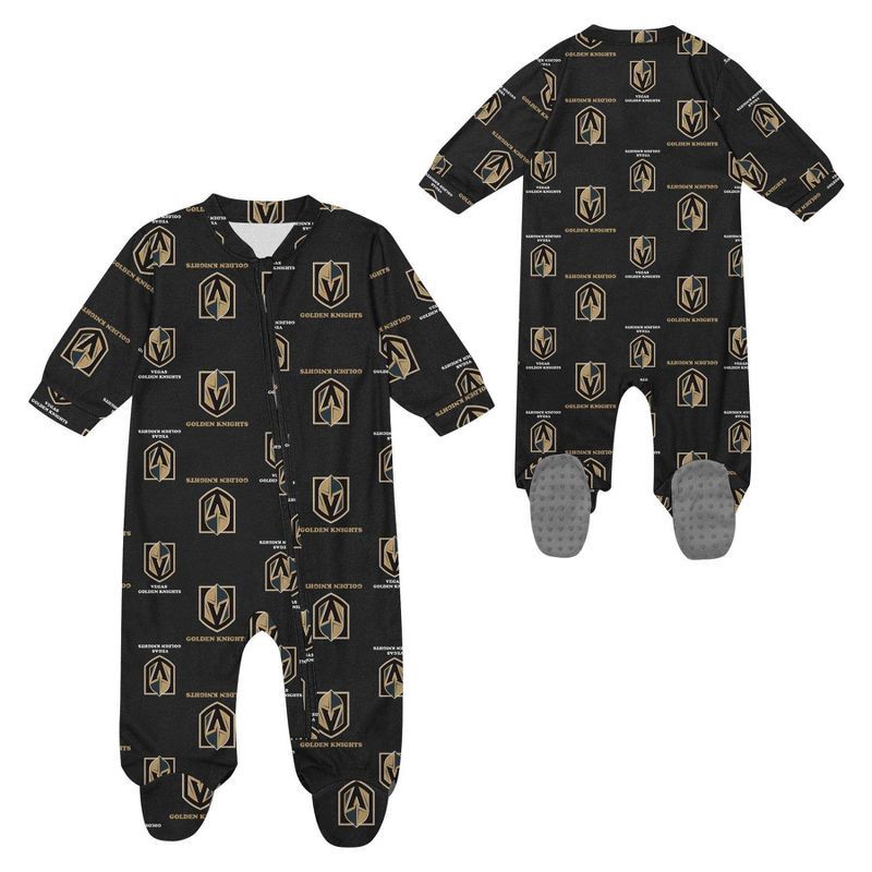 slide 1 of 3, NHL Vegas Golden Knights Infant Boys' Sleeper Bodysuit - 6-9M, 1 ct