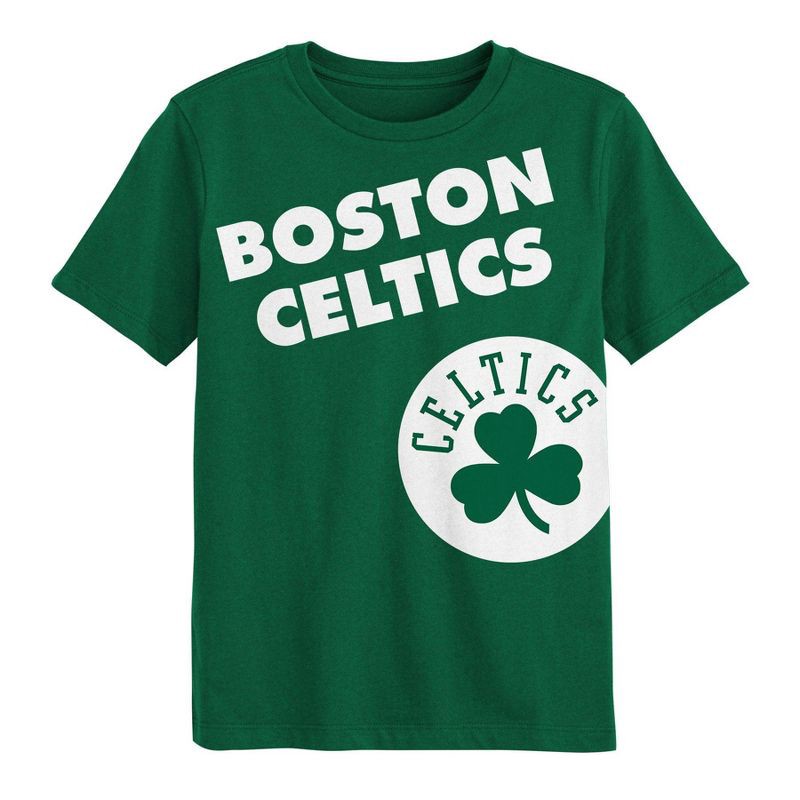 slide 2 of 3, NBA Boston Celtics Kids' Short Sleeve T-Shirt - XL, 1 ct