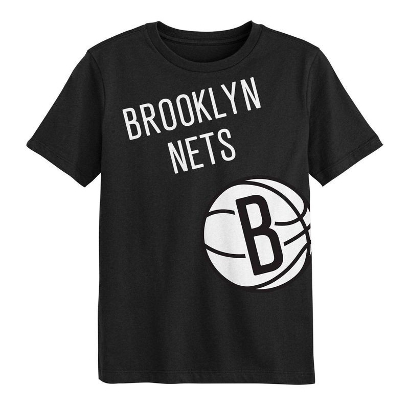 slide 2 of 3, NBA Brooklyn Nets Kids' Short Sleeve T-Shirt - L, 1 ct