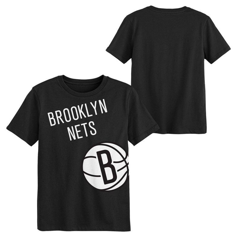 slide 1 of 3, NBA Brooklyn Nets Kids' Short Sleeve T-Shirt - L, 1 ct