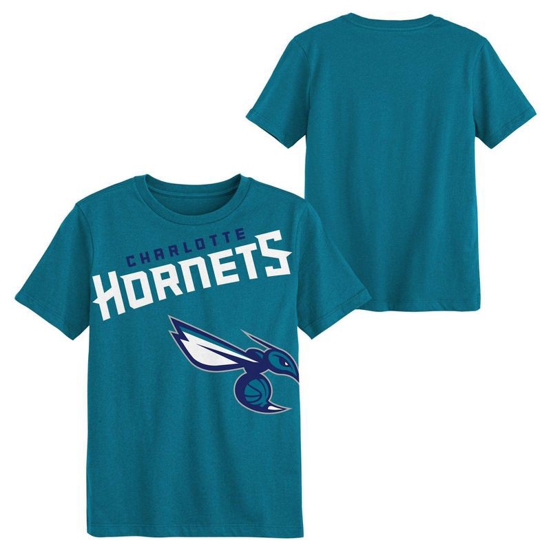 slide 1 of 3, NBA Charlotte Hornets Kids' Short Sleeve T-Shirt - S, 1 ct