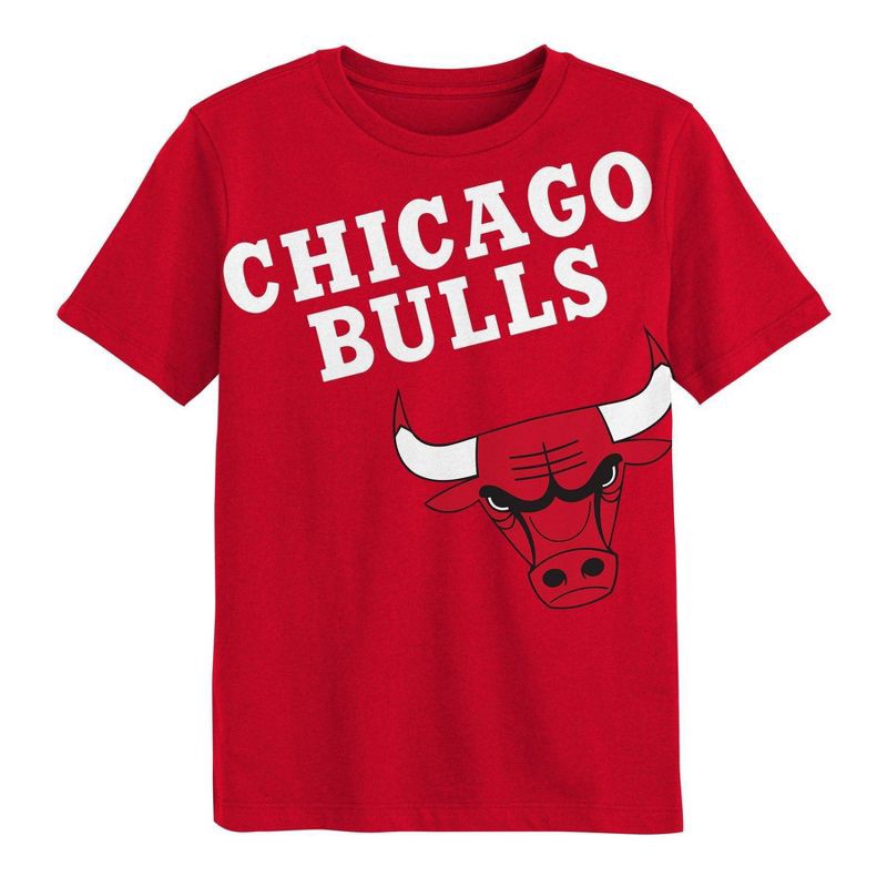 slide 2 of 3, NBA Chicago Bulls Kids' Short Sleeve T-Shirt - XS, 1 ct