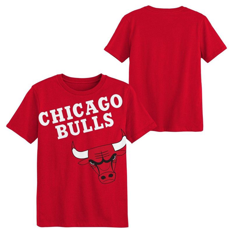 slide 1 of 3, NBA Chicago Bulls Kids' Short Sleeve T-Shirt - XL, 1 ct