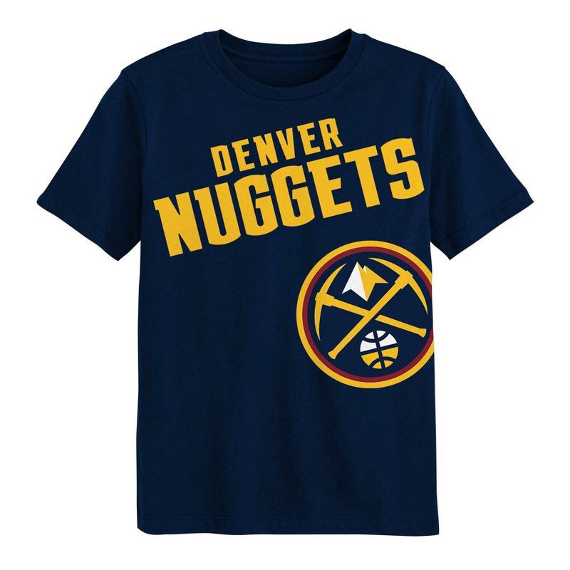 slide 2 of 3, NBA Denver Nuggets Kids' Short Sleeve T-Shirt - XL, 1 ct