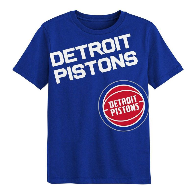 slide 2 of 3, NBA Detroit Pistons Kids' Short Sleeve T-Shirt - XS, 1 ct