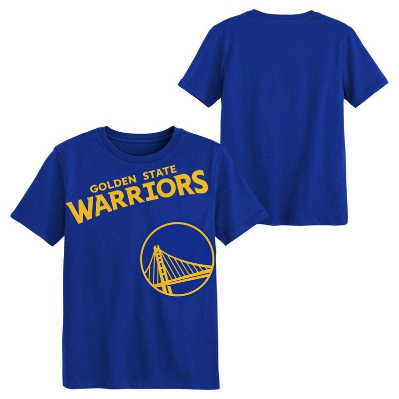 slide 1 of 3, NBA Golden State Warriors Kids' Short Sleeve T-Shirt - S, 1 ct