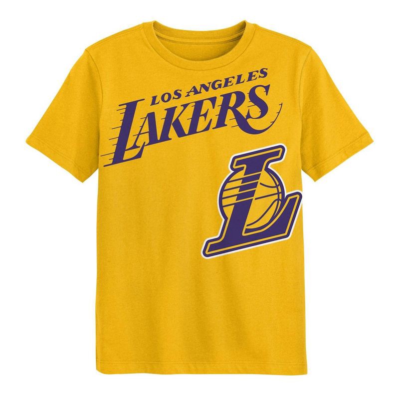 slide 2 of 3, NBA Los Angeles Lakers Kids' Short Sleeve T-Shirt - XS, 1 ct