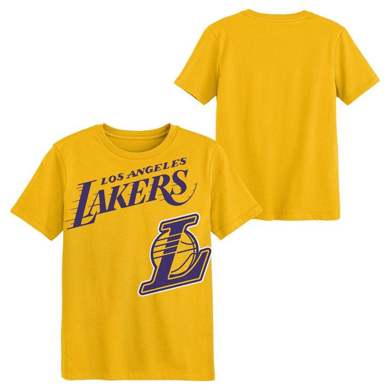 slide 1 of 3, NBA Los Angeles Lakers Kids' Short Sleeve T-Shirt - XS, 1 ct