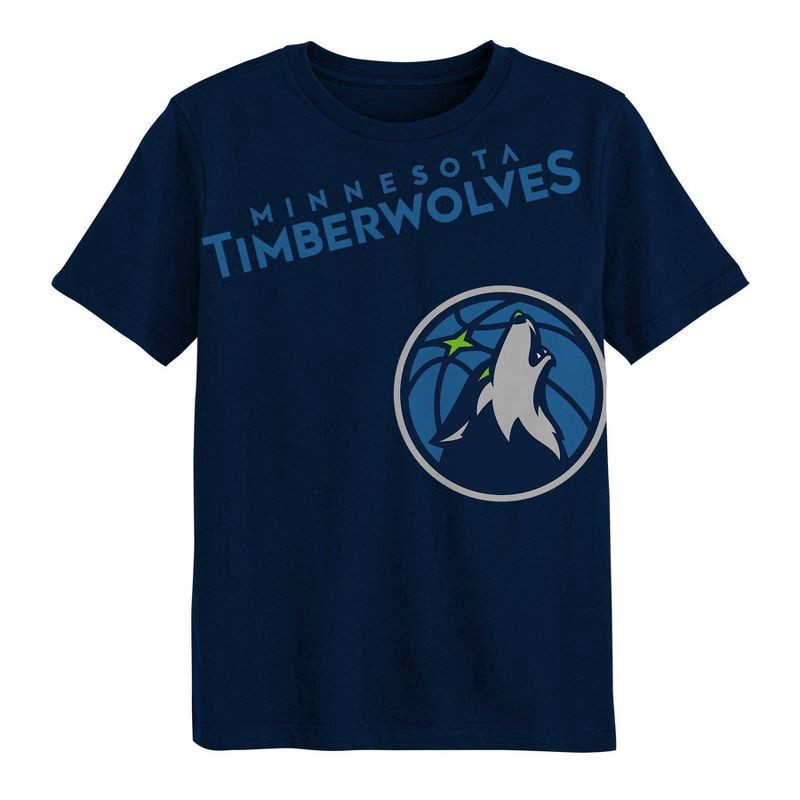 slide 2 of 3, NBA Minnesota Timberwolves Kids' Short Sleeve T-Shirt - M, 1 ct