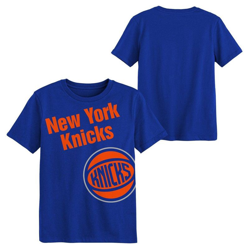 slide 1 of 3, NBA New York Knicks Kids' Short Sleeve T-Shirt - S, 1 ct
