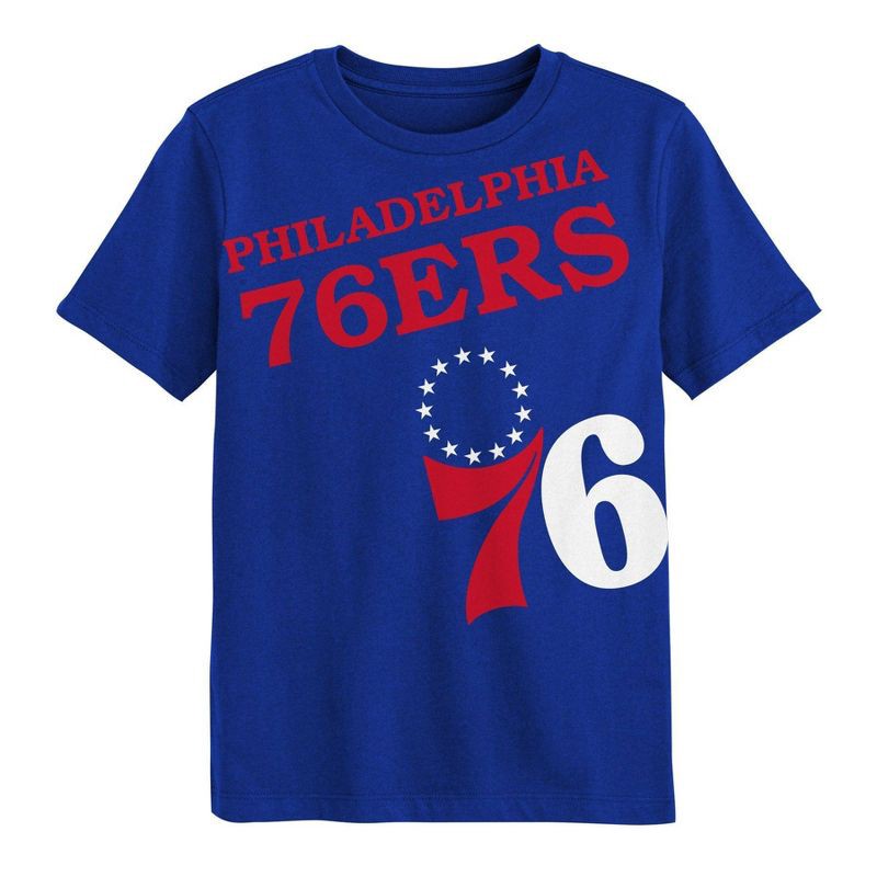 slide 2 of 3, NBA Philadelphia 76ers Kids' Short Sleeve T-Shirt - L, 1 ct