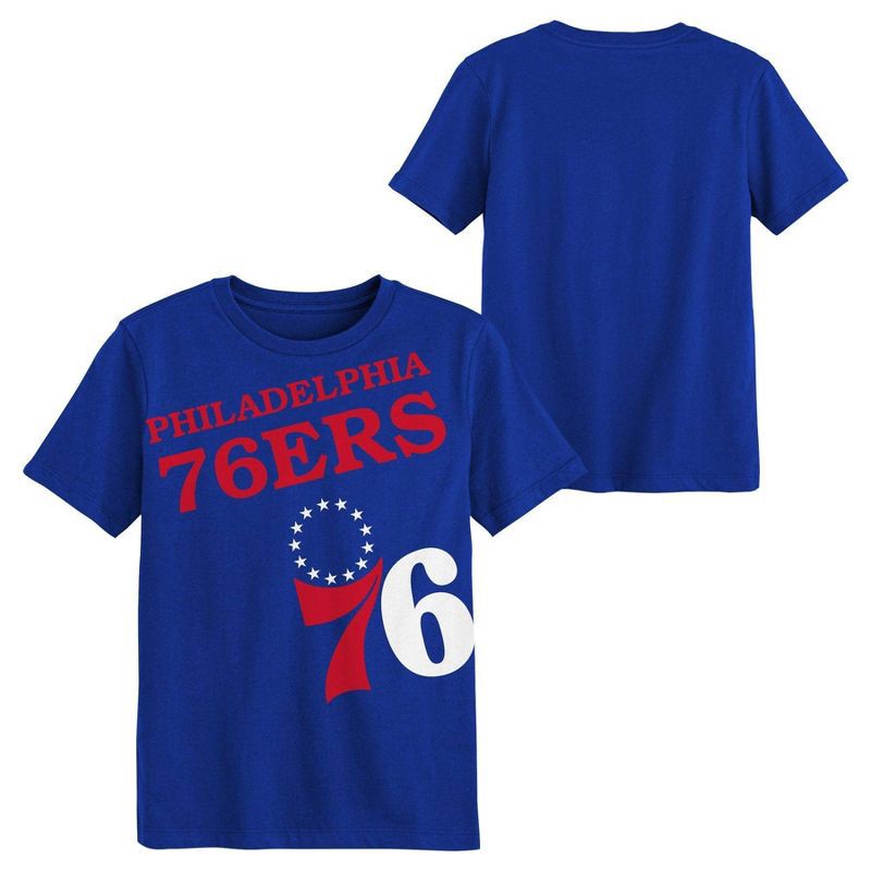 slide 1 of 3, NBA Philadelphia 76ers Kids' Short Sleeve T-Shirt - XL, 1 ct