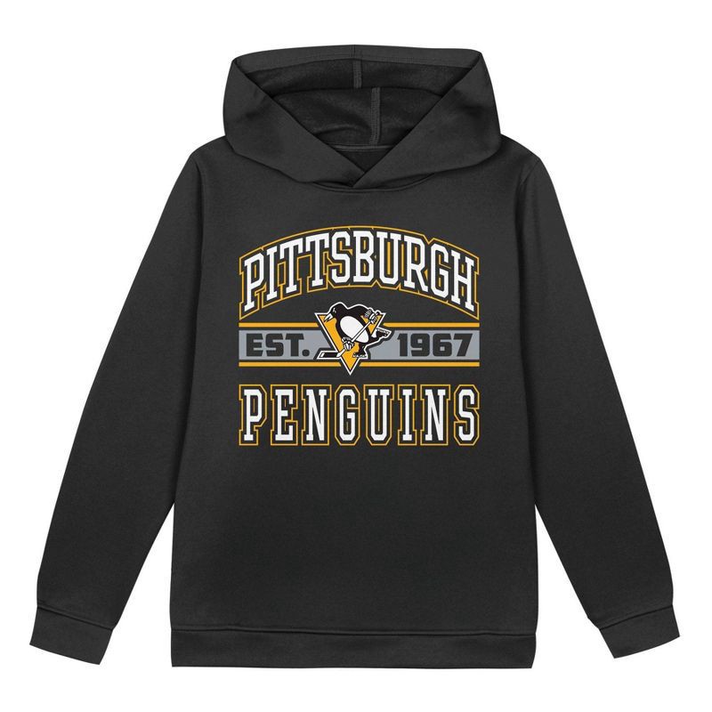 slide 1 of 1, NHL Pittsburgh Penguins Toddler Boys' Hooded Sweatshirt - 3T, 1 ct