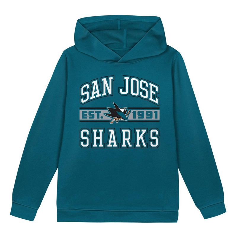 slide 1 of 1, NHL San Jose Sharks Toddler Boys' Hooded Sweatshirt - 12M, 1 ct