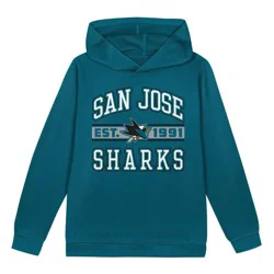 NHL San Jose Sharks Toddler Boys' Hooded Sweatshirt - 18M