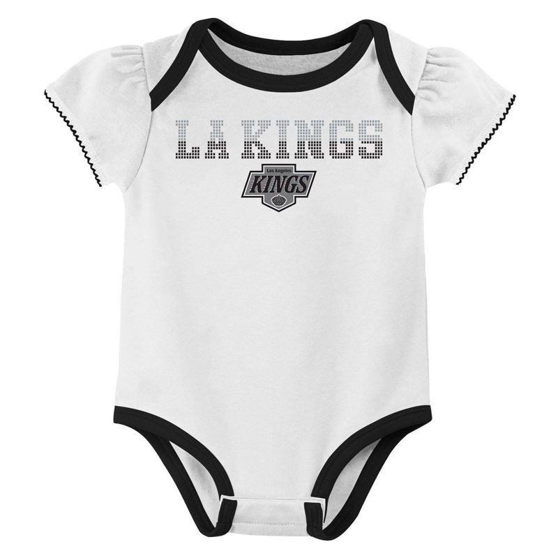 slide 2 of 4, NHL Los Angeles Kings Infant Girls' 3pk Bodysuits - 18M, 3 ct