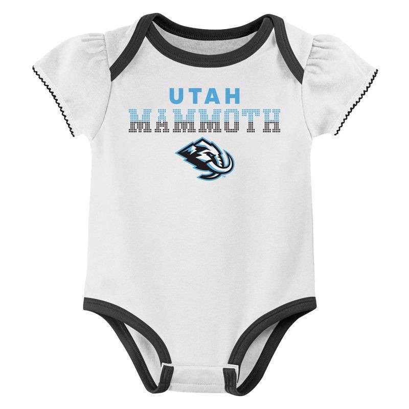 slide 2 of 4, NHL Utah Hockey Club Infant Girls' 3pk Bodysuits - 3-6M, 3 ct