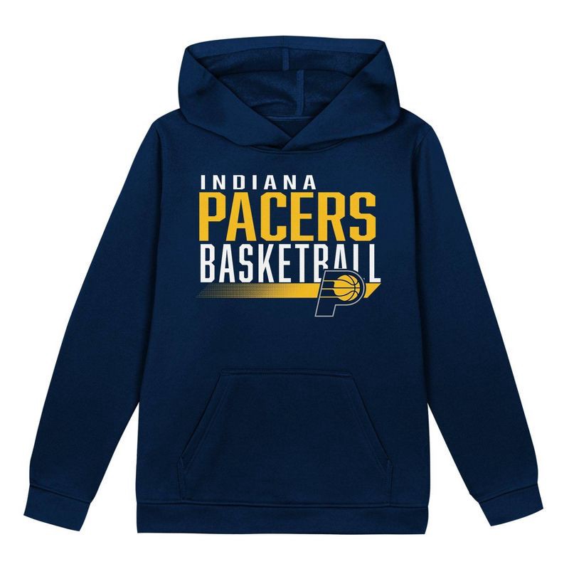 slide 1 of 1, NBA Indiana Pacers Kids' Performance Hoodie - L, 1 ct
