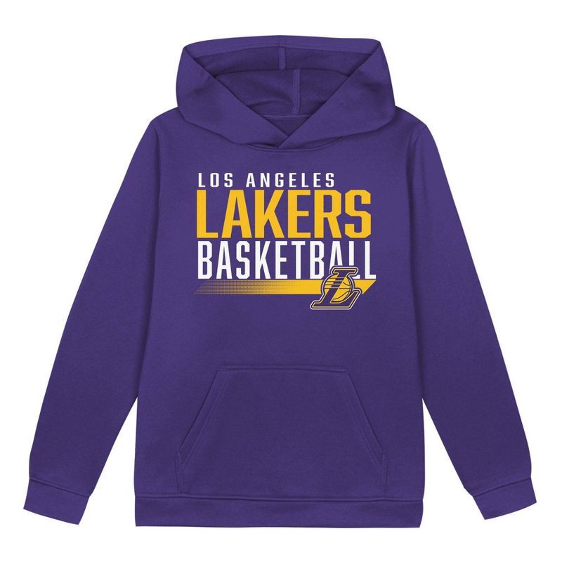 slide 1 of 1, NBA Los Angeles Lakers Kids' Performance Hoodie - M, 1 ct