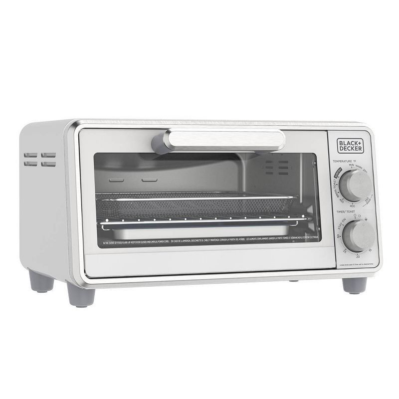 slide 2 of 6, BLACK+DECKER Crisp ‘N Bake Pro 4 Slice Air Fry Toaster Oven, 1 ct