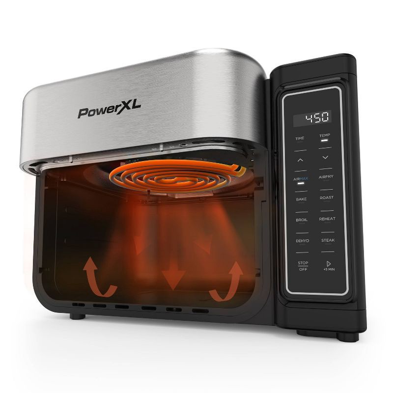 slide 2 of 6, PowerXL 8qt Air Max Air Fryer, 8 qt