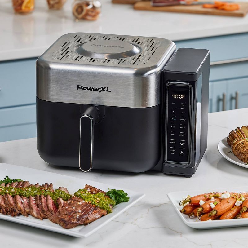 slide 5 of 6, PowerXL 8qt Air Max Air Fryer, 8 qt